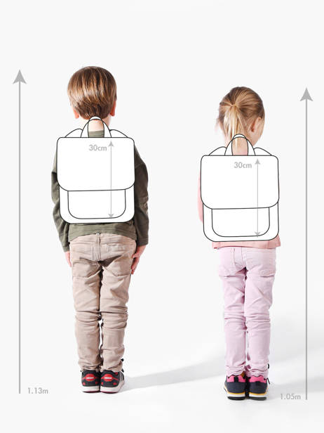 Mini Rugzak Miniprix Rood animal 806 ander zicht 1